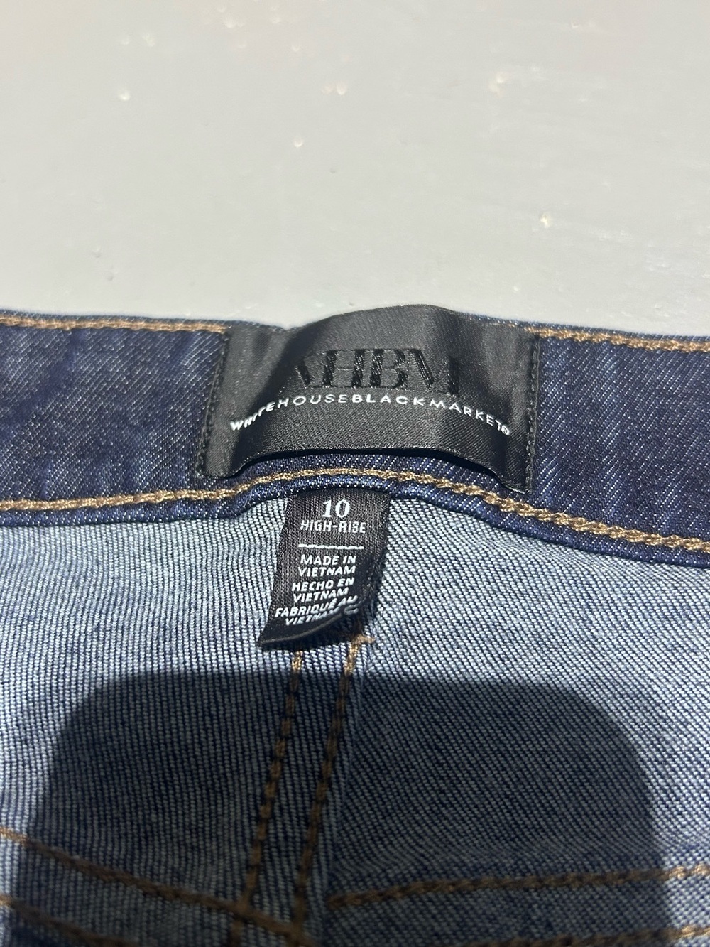 White House Black Market High Rise Slim Sculpt Denim Blue Jeans (Womes Size 10) - Picture 6 of 12